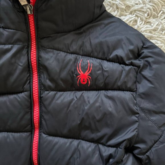 Spyder Black and Red Kids Jacket - Picture 2 of 8